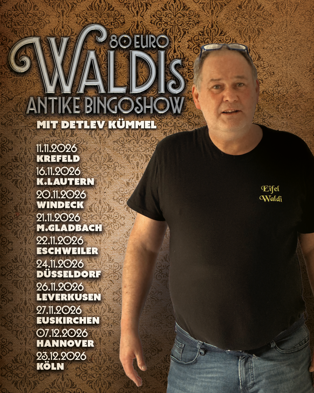 80 Euro Waldis Antike Bingoshow