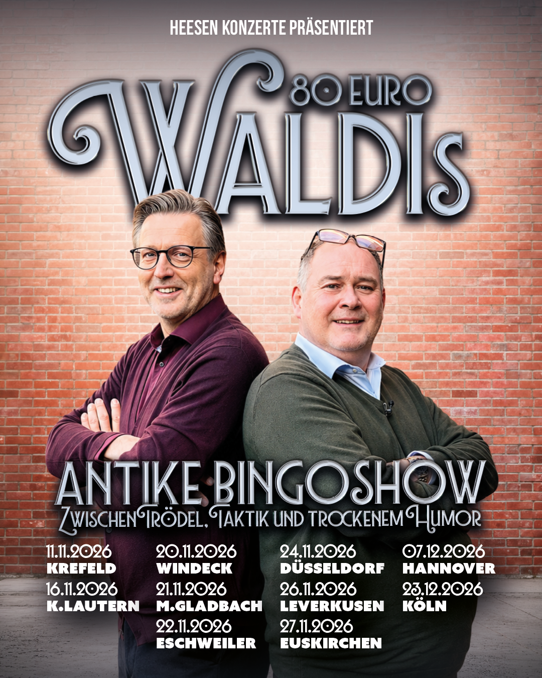 80 Euro Waldis Antike Bingoshow